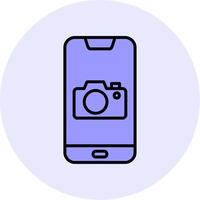 smartphone camera vecto icoon vector