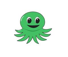 octopus zee dier schattig karakter vector