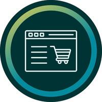 boodschappen doen website vecto icoon vector