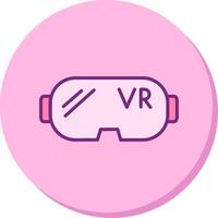 vr bril vecto icoon vector