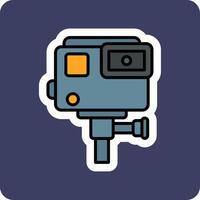 actie camera vecto icoon vector