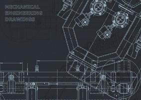 computerondersteunde ontwerpsystemen. blauwdruk. officiële stijl vector