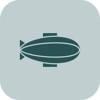 zeppelin glyph tritonus icoon vector