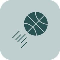 basketbal glyph tritonus icoon vector