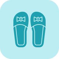 slippers glyph tritonus icoon vector