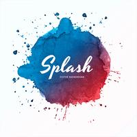 Elegante kleurrijke splash aquarel achtergrond vector
