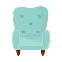 groene fauteuil comfortabel vector