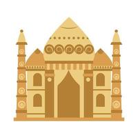 taj mahal indisch monument vector