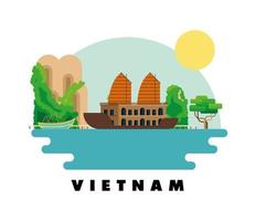 Vietnam Cultuurschip vector