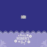 vieren Internationale vrouwen dag met kaarten, foto kader, kalligrafie, en illustraties voor sociaal media. vector