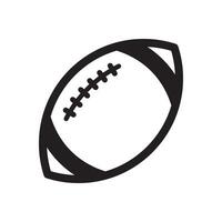 Amerikaans Amerikaans voetbal bal icoon geïsoleerd. rugby bal icoon. vector