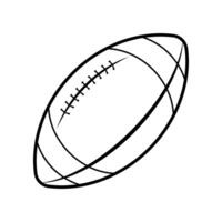 Amerikaans Amerikaans voetbal bal icoon geïsoleerd. rugby bal icoon. vector