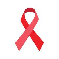 rood AIDS bewustzijn lint vector
