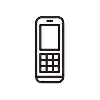 telefoon icoon in vlak stijl. vector illustratie