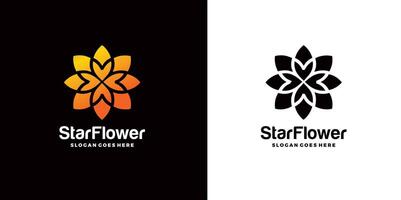 ster bloem logo ontwerpen vector illustratie sjabloon pro vector logo ontwerp, modern logo