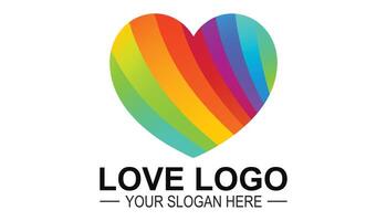 Valentijn logo of hart logo of icoon. liefde logo ontwerp. vector