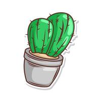 cactus illustratie kunst. vector ontwerp