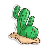 cactus illustratie kunst. vector ontwerp