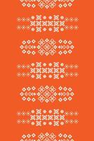 traditioneel etnisch motieven ikat meetkundig kleding stof patroon kruis steek.ikat borduurwerk etnisch oosters pixel oranje achtergrond. abstract,vector,illustratie. textuur, sjaal, decoratie, behang. vector