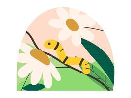 flora planten natuur sticker illustratie vector