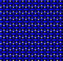 naadloos abstract meetkundig patroon van blauw en geel driehoeken Aan een zwart achtergrond vector