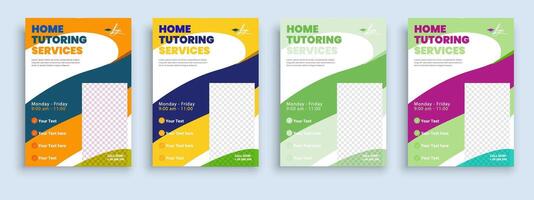 folder brochure Hoes sjabloon voor kinderen terug naar school- onderwijs toelating lay-out ontwerp sjabloon vector