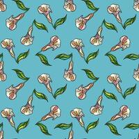 naadloos bloemen patroon met calla lelies bloemen vector