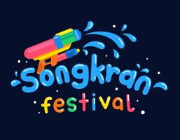 songkran thai festival vector