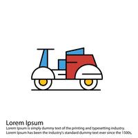 Vector vespa-pictogram