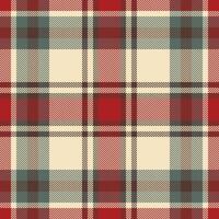 plaid controleren patroon. naadloos kleding stof textuur. Schotse ruit textiel afdrukken. vector