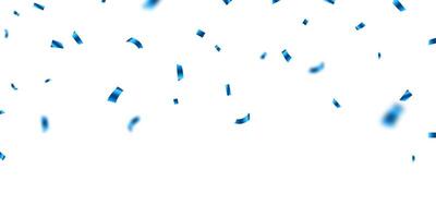 mooi blauw confetti achtergrond voor viering partij vector illustratie