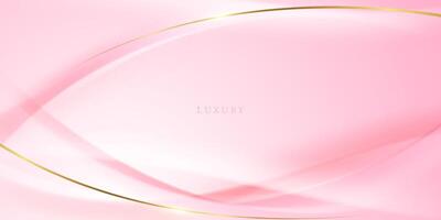 roze abstract achtergrond met luxe gouden elementen vector illustratie