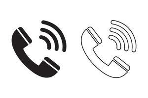 telefoon telefoontje icoon. telefoon icoon symbool. vector illustratie