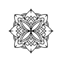 vector abstracte mandala patroon. kunst aan de muur. kleurboek kantpatroon de tatoeage. ontwerp voor een behangverf overhemd en tegelstickerontwerp, decoratief cirkelornament in etnisch oosterse stijl
