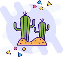 cactus vrije stijl icoon vector