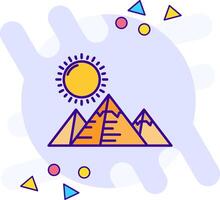 piramides vrije stijl icoon vector