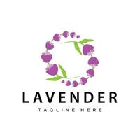 lavendel logo gemakkelijk ontwerp vector kunstmatig fabriek Purper kleur en aromatherapie lavendel bloem tuin sjabloon