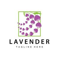 lavendel logo gemakkelijk ontwerp vector kunstmatig fabriek Purper kleur en aromatherapie lavendel bloem tuin sjabloon