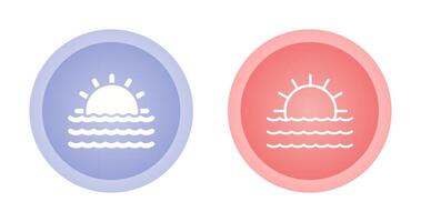 zonsondergang vector pictogram