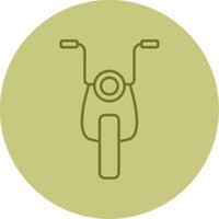 motorfiets lijn cirkel veelkleurig icoon vector