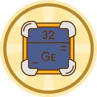 germanium grappig cirkel icoon vector