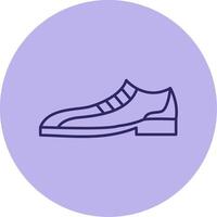 formeel schoenen lijn cirkel veelkleurig icoon vector