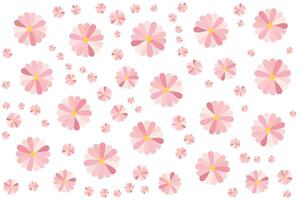 bloemen patroon in pastel tonen Aan wit achtergrond vector