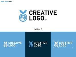 alfabet brief icoon logo O vector