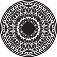 zwart mandala ornament vector