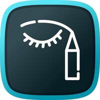 eyeliner creatief icoon ontwerp vector