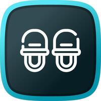 slippers creatief icoon ontwerp vector