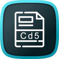 cd5 creatief icoon ontwerp vector