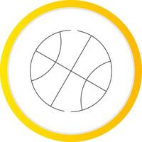 basketbal creatief icoon ontwerp vector