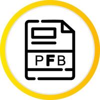 pfb creatief icoon ontwerp vector